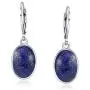 Boho Bali Indonesian Style Oval Leverback Drop Dangle Earrings For Women 925 Sterling Silver Semi Precious gemstone Birthstone Colors Boho Bali Indonesian Style Oval Leverback Drop Dangle Earrings For Women 925 Sterling Silver Semi Precious gemstone Birthstone Colors