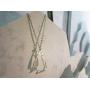 La Menagerie Penguin Silver Origami Jewelry & Silver Geometric Necklace – 925 Sterling Plated Silver Necklace & Penguin Necklaces for Women – Penguin Necklace for Girls & Origami Necklace