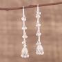 NOVICA .925 Sterling Silver Dangle Earrings Radiant Chimes