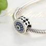 Eternalll Evil Eye Charms Authentic 925 Sterling Silver Fit Pandora Charms Bracelets,Blue Eyes Hand Beads Home Family Heart Love Spacer Charms Beads for Bracelet or Necklace