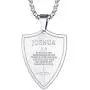 FaithHeart Joshua 1:9/Proverbs 4:23/Philippians 4:13/Luke 1:37 Bible Verse Pendant Necklace, 18K Gold Plated/Stainless Steel Shield/Dog Tag Jewelry with 3MM Box Chain FaithHeart Joshua 1:9/Proverbs 4:23/Philippians 4:13/Luke 1:37 Bible Verse Pendant Necklace, 18K Gold Plated/Stainless Steel Shield/Dog Tag Jewelry with 3MM Box Chain