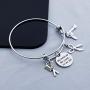 Eigso Hairdresser Gift Bracelet Keychain She Believed She Could Cosmetology School Graduation Gift Hair Stylist Jewelry