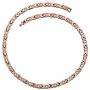 Feraco Copper Magnetic Therapy Necklace for Women Men Pain Relief for Arthritis 99.99% Pure Solid Copper Chain Necklace with Magnets Unique X Shape Links Adjustable