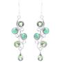 NOVICA Multi-Gem Peridot .925 Sterling Silver Dangle Earrings, Green Sheen