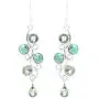 NOVICA Multi-Gem Peridot .925 Sterling Silver Dangle Earrings, Green Sheen NOVICA Multi-Gem Peridot .925 Sterling Silver Dangle Earrings, Green Sheen