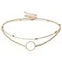 Konpicca 18K Gold Plated Chain Choker Necklace Tiny Pearl Lucky Heart Circle Link Necklace Sets Minimalist Layering Stacking Jewelry for Women