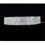 5-row Five Rows Clear White Austrian Rhinestone Crystal Choker Collar Necklace Dance Party Jewelry Wedding Prom N060 Silver