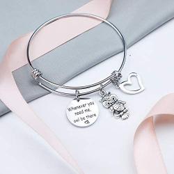 G-Ahora Best Friends Bracelet Whenever You Need Me Owl Be There Bracelet BBF Jewelry Friendship Gift Sympathy Gift Stay Strong Gift Owl Lovers Bracelet