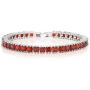 Gem Stone King 15.00 Ct Sparkling Princess Cut Cubic Zirconia CZ Tennis Bracelet 7 Inch