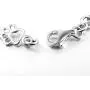 LUHE Paw and Bone Bracelets,Anklets 925 Sterling Silver Dog Bone Paw Print Ankle Bracelets for Women Girls (Silver)
