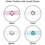 BodyJ4You 12PC Choker Necklace Set Aqua White Pink Stretch Elastic Jewelry Women Girl Kids Gift Pack