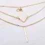 Jovono Fashion MultiLayered Necklaces Rhinestone Strip Pendant Necklace for Women and Girls(Gold) Jovono Fashion MultiLayered Necklaces Rhinestone Strip Pendant Necklace for Women and Girls(Gold)