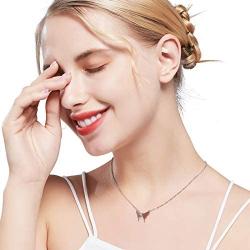 ALoveSoul 925 Sterling Silver Butterfly Necklace - Necklaces for Women Girls Minimalist Birthday Gift, Dainty Butterfly Jewelry Gifts for Women Personalized Jewelry