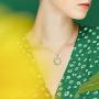 Daisy Necklace 925 Sterling Silver Spinning Daisy Flower Engraved Pendant Necklace Jewelry Gifts for Women Teen Girls