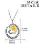 YFN Sterling Silver Always My Sister / Daughter Forever My Friend Pendant Necklace Jewelry, Birthday Jewelry Gift Necklaces for Sisters Daughter