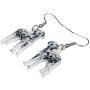 DUOWEI Acrylic Novelty Spot Dalmatian Dog Earrings Lovely Pets Drop Dangle Jewelry for Women Teens Girls Birthday Gifts