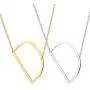 LOYALLOOK Large Sideways Initial Necklace for Women Big Letter Script Name Stainless Steel Pendant Letter Necklace