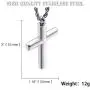 Molike Simple Stainless Steel Cross Pendant Necklace Men Women, 20-24 Inch Twist Rope Chain Molike Simple Stainless Steel Cross Pendant Necklace Men Women, 20-24 Inch Twist Rope Chain