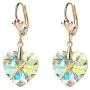 Swarovski Crystal Heart Drop Leverback Earrings for Women Fashion Dangle Earring 14K Rose Gold Plated Hypoallergenic Jewelry Swarovski Crystal Heart Drop Leverback Earrings for Women Fashion Dangle Earring 14K Rose Gold Plated Hypoallergenic Jewelry