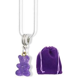 Emerald Park Jewelry Gummy Bear Charm Snake Chain Necklace