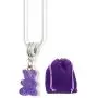 Emerald Park Jewelry Gummy Bear Charm Snake Chain Necklace Emerald Park Jewelry Gummy Bear Charm Snake Chain Necklace