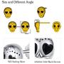 925 Sterling Silver Skull Studs Punk Earrings, Hypoallergenic Post Earrings for Sensitive Ears, Skull Jewelry Mother Day Gift for Women Girlfriend Daughter with Gift Box