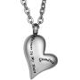 COCO Park Love Heart Stainless Steel Urn Pendant Necklace Ash Memorial Keepsake Cremation Jewelry