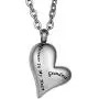 COCO Park Love Heart Stainless Steel Urn Pendant Necklace Ash Memorial Keepsake Cremation Jewelry