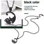 Couple Heart/Cat Necklaces, 2pcs Necklaces/Set, Black/18K Real Gold Plated 316L Stainless Steel, Mens Womens Jewelry (with Gift Box)