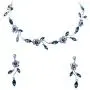 Faship Gorgeous Rhinestone Crystal Floral Necklace Earrings Set Faship Gorgeous Rhinestone Crystal Floral Necklace Earrings Set