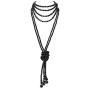 COLORFUL BLING Fashion Faux Pearls Long Necklace Pearl Multilayers Beaded Necklace for Women