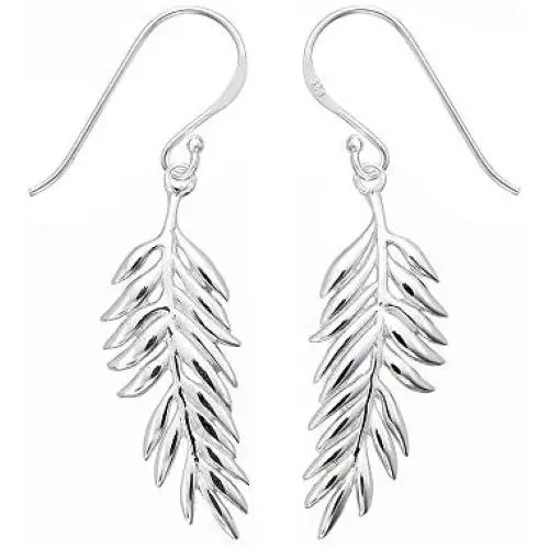 Boma Jewelry Sterling Silver Fern Earrings Boma Jewelry Sterling Silver Fern Earrings