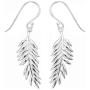 Boma Jewelry Sterling Silver Fern Earrings
