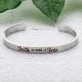 Augonfever Faith Over Fear Bracelet for Women Adjustable
