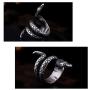 Nanafast Vintage Snake Ring Stainless Steel Snake Finger Ring Personalized Punk Animal Snake Jewelry for Women Men Size 7-12