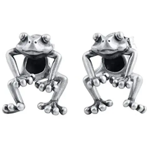 LOVECOM 2 Piece Frog 925 Sterling Silver Dangle Post Earrings for Women Girls Cute Frog Vintage Animal Earring Jewelry Gifts( 2 Ways To Wear) LOVECOM 2 Piece Frog 925 Sterling Silver Dangle Post Earrings for Women Girls Cute Frog Vintage Animal Earring Jewelry Gifts( 2 Ways To Wear)