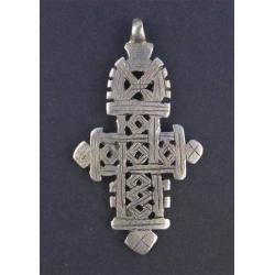 Silver Ethiopian Coptic Cross Pendant, 100% Authentic & Genuine African Abyssinian Product, Orthodox Christian Pendant for Jewelry, The Bead Chest