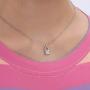 Message Card Friendship Sailing Necklace Brave Sea Wave Pendant Chain Good Luck Necklace with Gift Card