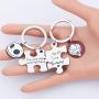 SEIRAA 2pcs The Nightmare Before Christmas Puzzle Keychain Set for Couple You’re My Missing Pieces Matching Jewelry