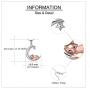 ONEFINITY Fox/Frog Necklace Sterling Silver Origami Moon Fox/Frog Pendant for Women Mom Wife