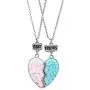 MJartoria BFF Necklaces for 2 - Split Heart Mermaid Tail Pendant Best Friends Forever Friendship Necklace Gifts for Girls MJartoria BFF Necklaces for 2 - Split Heart Mermaid Tail Pendant Best Friends Forever Friendship Necklace Gifts for Girls