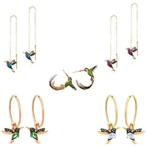 3Pairs/Set Hummingbird Rhinestone Long Tassels Threader Dangle Earrings Colorful Elegant Hummingbirds Crystal Drop Earring Set Multicolor Stud Post Jewelry for Teens Women Girls 3Pairs/Set Hummingbird Rhinestone Long Tassels Threader Dangle Earrings Colorful Elegant Hummingbirds Crystal Drop Earring Set Multicolor Stud Post Jewelry for Teens Women Girls