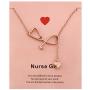 Your Always Charm Stethoscope Lariat Necklace Gift You’re Angles in White,The Word Best Nurse
