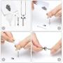 mingkejw Cremation Jewelry for Ashes Hammer Urn Necklaces for Ashes for Men Stainless Steel Keepsake Memorial Jewelry for Human
