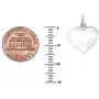 Ritastephens Sterling Silver Shiny Puffed Heart Polished Charm Pendant Necklace (Mini or Regular) Ritastephens Sterling Silver Shiny Puffed Heart Polished Charm Pendant Necklace (Mini or Regular)
