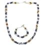 Himalayan Gems Multistrand Potay Bead Bracelet and Necklace Set