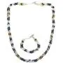 Himalayan Gems Multistrand Potay Bead Bracelet and Necklace Set Himalayan Gems Multistrand Potay Bead Bracelet and Necklace Set
