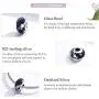 GDDX Sterling Silver Flowers Snowflake Rose Flower Star Starry Sky Pendant fit Bracelet Charm Glass Beads fits for European Bracelets and Necklace GDDX Sterling Silver Flowers Snowflake Rose Flower Star Starry Sky Pendant fit Bracelet Charm Glass Beads fits for European Bracelets and Necklace