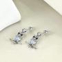 LUHE Sterling Silver Owl Earrings Dangle Earrings for Women Fashion Sterling Silver Dangling Drop Earrings Birthday Gifts for Teens Girls