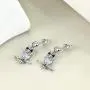 LUHE Sterling Silver Owl Earrings Dangle Earrings for Women Fashion Sterling Silver Dangling Drop Earrings Birthday Gifts for Teens Girls